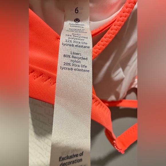 NWT Lululemon Surf To Sand Sport Top II - Grapefruit - Picture 6 of 6